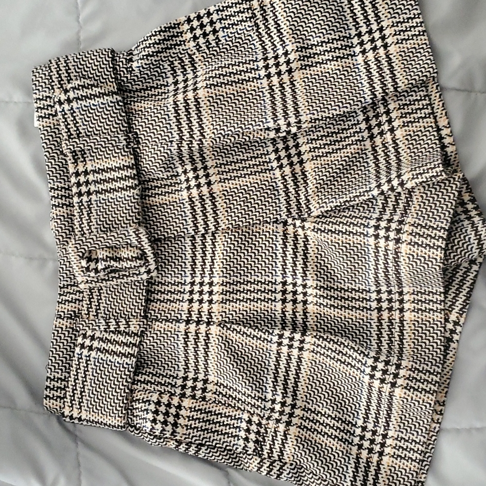 Zara Plaid Dress Shorts Size XS Vintage Zara